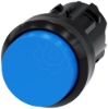 Imagem de Botão de pressão, 22mm, redondo, plástico, azul