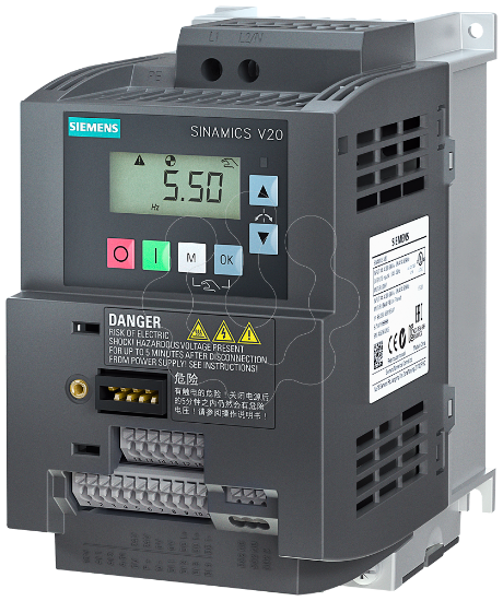 Imagem de SINAMICS V20, 1 CA 200-240 V, 1,10 kW, IP20 / UL open type, FSAC