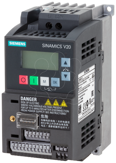 Imagem de SINAMICS V20, 1 CA 200-240 V, 0,55 kW, IP20 / UL open type, FSAB