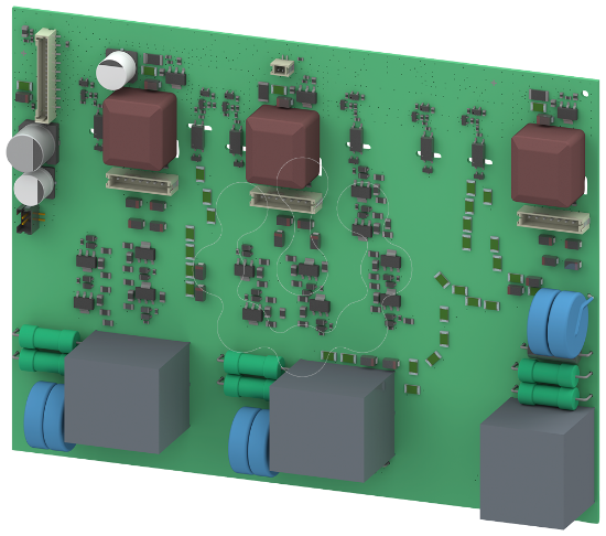 Imagem de Placa de circuito impresso 480 V para 3RW52, Tamanho 4