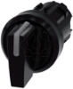 Imagem de Interruptor com manípulo, iluminável, 22mm, redondo, 3 posições, preto