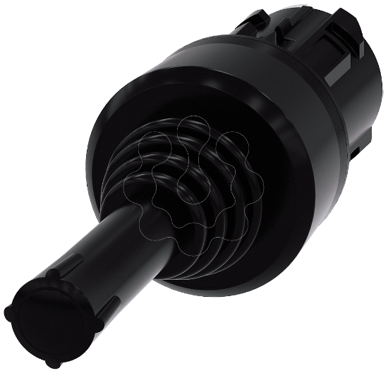 Imagem de Controlador joystick, 22mm, redondo, plástico, preto, vertical