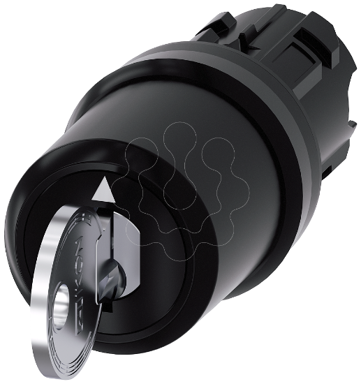 Imagem de Interruptor de chave IKON, 22mm, redondo, plástico, retirada da chave O