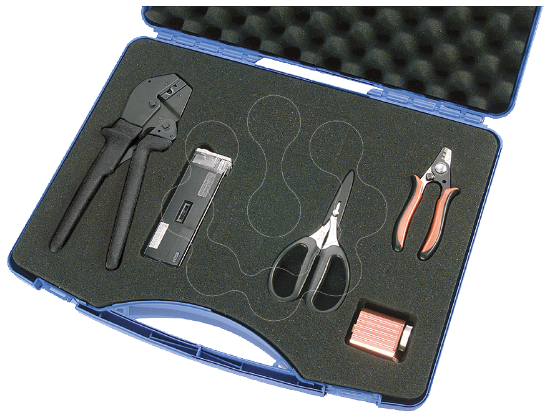 Imagem de Kit de terminação Plug simplex, mala de confecção para montagem no local