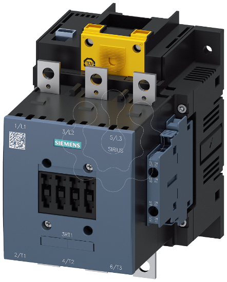 Imagem de Contactor, AC-3e, 185A/90kW/400V, 3 polos, AC/DC96-127V, 2NA+2NF