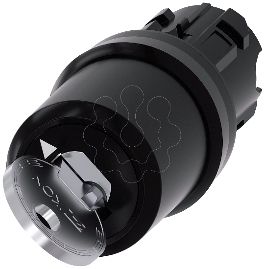 Imagem de Interruptor de chave IKON, 22mm, redondo, plástico, retirada da chave O