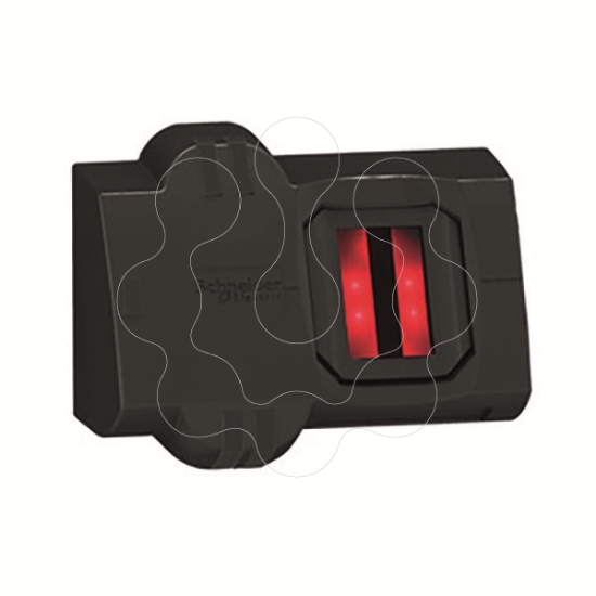 Imagem de Interruptor biométrico monoestável, Harmony XB5S, plástico, 22mm, ligação por cabo de 2m, 24V AC DC