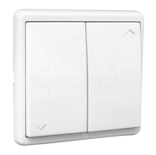 Imagem de BOTAO DUPLO DE PERSIANA BRANCO