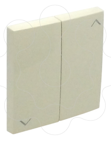 Imagem de TECLAS PARA BOTAO DUPLO DE PERSIANAS MARFIM