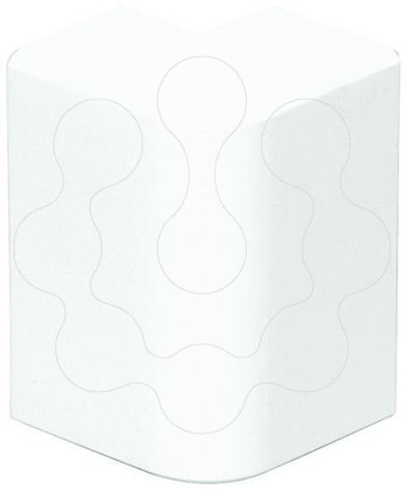 Imagem de ANG EXTERIOR P/CALHA 16X10 BRANCO  --