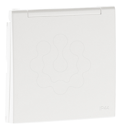 Imagem de CENTRO SCHUKO C/TAMPA E OBTUR IP44 BRANCO