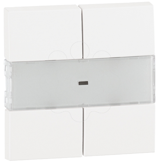 Imagem de TECLA P/BOTAO PRESSAO QUADRUPLO MBT BRANCO