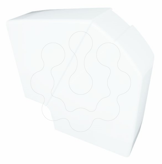 Imagem de ANGULO PLANO VARIAVEL P/CALHA 180X50 BRANCO