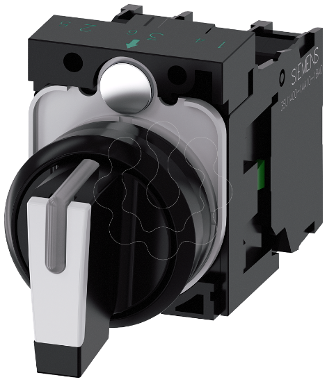 Imagem de Selector switch, I-O-II, black, white