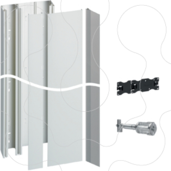 Imagem de Kit calha gamma 13 c/ 2 tampas, 2x1,3m