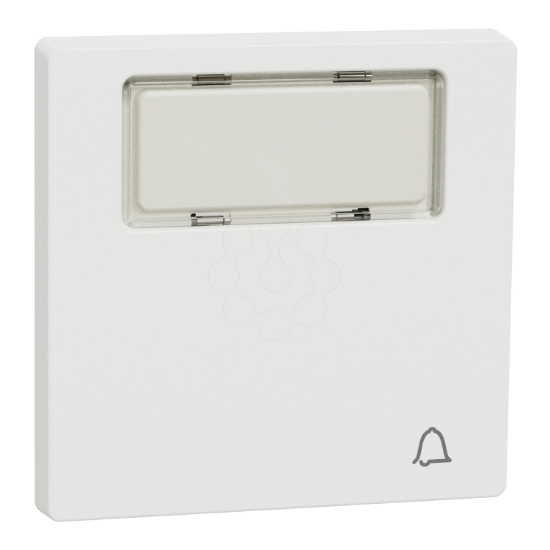 Imagem de D-Life - Tecla símbolo campainha com etiqueta - Branco Mate