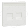 Imagem de D-Life - Centro duplo RJ45 keystone - Branco Mate