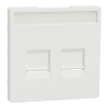 Imagem de D-Life - Centro duplo RJ45 keystone - Branco Mate