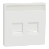 Imagem de D-Life - Centro duplo RJ45 keystone - Branco Mate