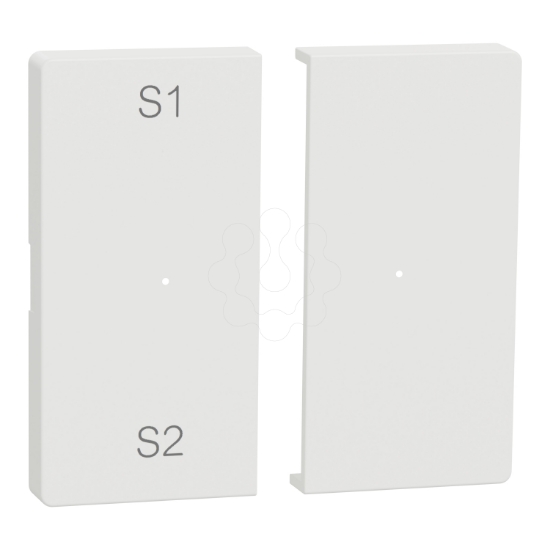 Imagem de D-Life - Tecla botão pressão duplo cenários - Branco Mate