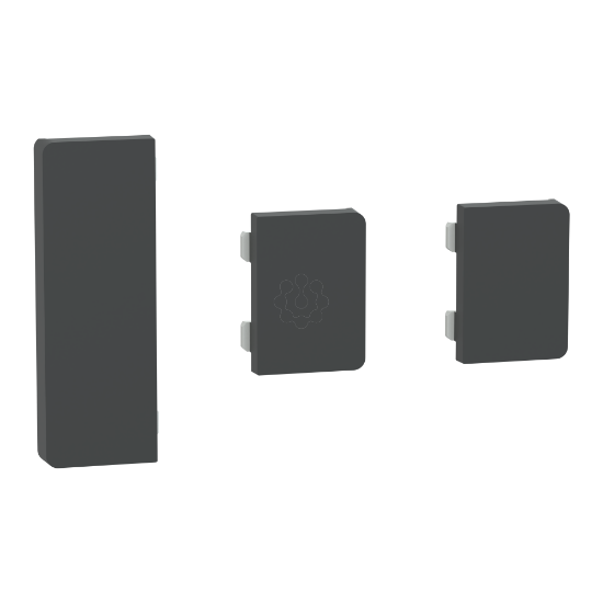 Imagem de Push button, KNX, Merten System Design, 3gang, rockers, Anthracite