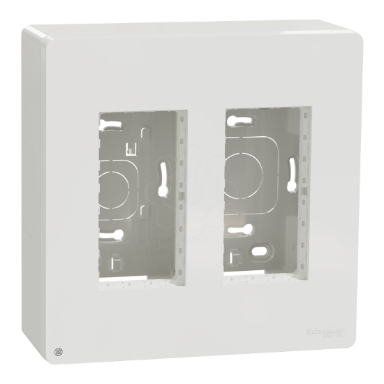 Imagem de Nova Unica System - Posto de trabalho - saliente - 2 colunas - antibacteriano - Branco