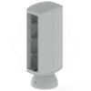 Imagem de 50 Mini-coluna 8 mec. cinzento 80 U24X