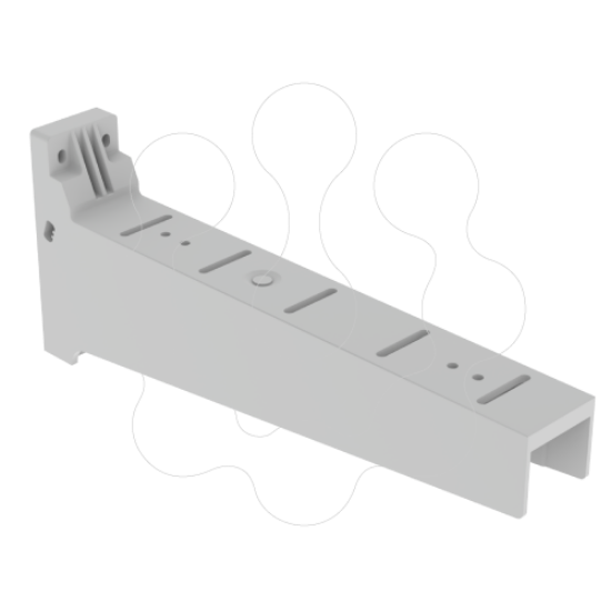 Imagem de 66 Suporte horizontal isolante cinzento 500 U23X