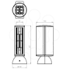 Imagem de 50 Mini-coluna 8 mec. antracite 65 U24X