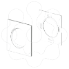 Imagem de 51 Adapt. universal de guia branco U24X