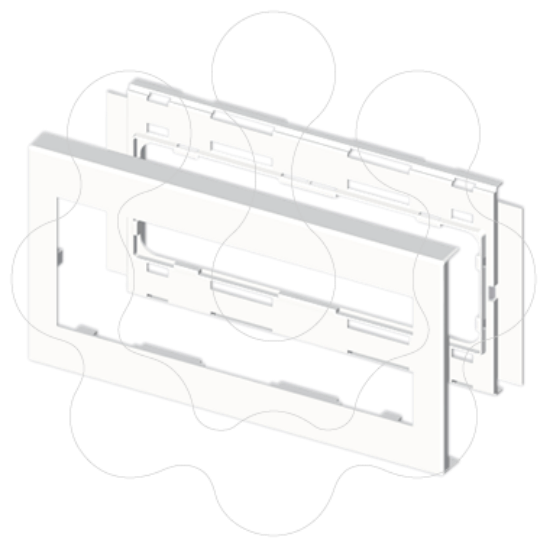 Imagem de 73 Quadro para mec. branco 90 U42X
