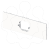 Imagem de 73 Placa 1 mec. universal branco U24X