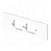 Imagem de 73 Placa 2 mec. universais branco U24X
