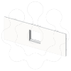 Imagem de 73 Placa 1 mec. Mosaic branco U24X