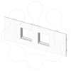 Imagem de 73 Placa 2 mec. Mosaic branco U24X