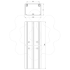 Imagem de 93 Calha 1 tampa cor aluminio 70x100 U23X