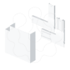 Imagem de 93 Angulo plano branco 70x210 U24X