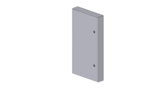 Imagem de 93 Tampa final cor aluminio 70x130 U24X