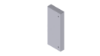 Imagem de 93 Tampa final cor aluminio 70x170 U24X