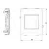Imagem de 93 Adapt. 1 mec. Mosaic branco 80 U24X