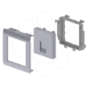 Imagem de 93 Placa plana 1 RJ45 cor aluminio 65 U24X