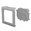 Imagem de 93 Placa plana 2 RJ45 cor aluminio 65 U24X