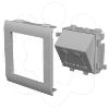 Imagem de 93 Placa inclinada 2 RJ45 cor aluminio 80 U24X