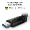 Imagem de AC1300 High Gain Wireless Dual Band USB Adapter