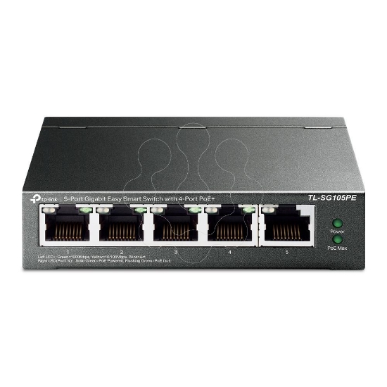 Imagem de 5-Port Gigabit Easy Smart Switch with 4-Port PoE+