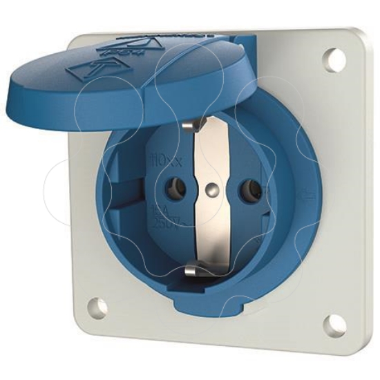 Imagem de Tomada de painel Schuko 16A 230V IP54