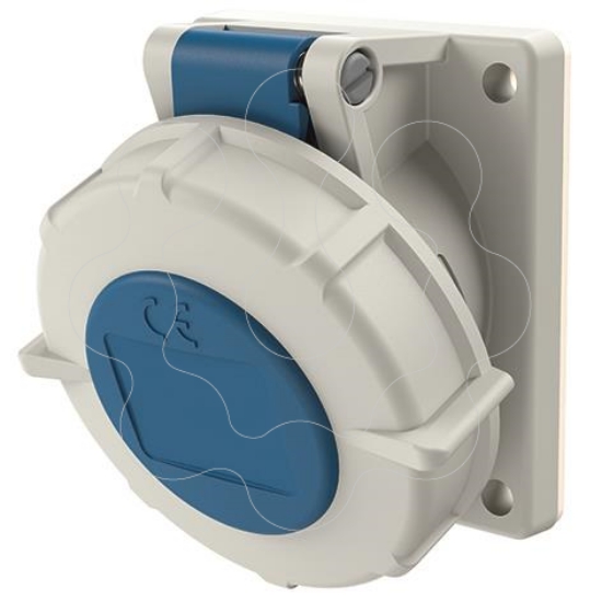 Imagem de Tomada de painel com TwinCONTACT 16A 230V IP67