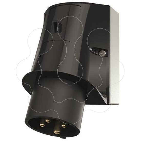 Imagem de Ficha fixa de parede 32A 500V IP44