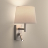 Imagem de Aplique Metrica Shade Reader LED E27 17.3 Branco quente - 2700K ON-OFF Níquel acetinado 137lm