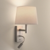 Imagem de Aplique Metrica Shade Extend Reader LED E27 17.3 Branco quente - 2700K ON-OFF Níquel acetinado 137lm